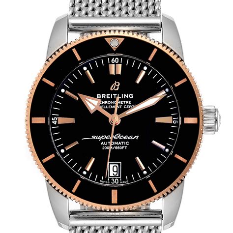 breitling rose gold superocean